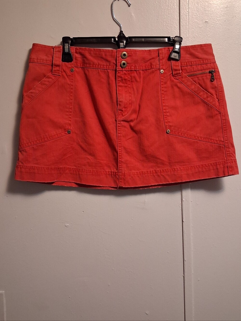 Old Navy Rust Mini Skirt with Pocket Details